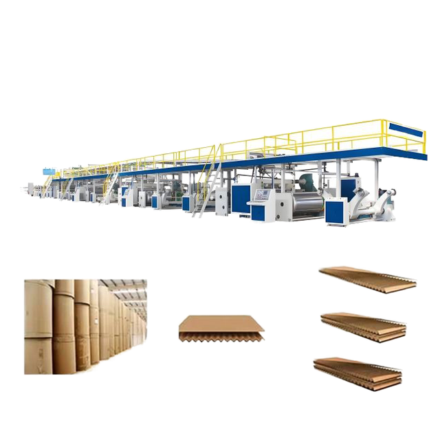 Fully Automatic 5 Ply Corrugated Board Making Production Line