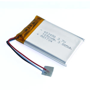 IEC62133/KC/UL approved <span class=keywords><strong>3</strong></span>.7 V 1050mAh battery 603450 lithium polymer battery - Product Image 3
