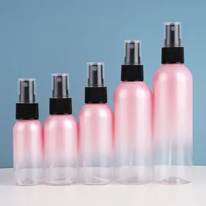 Venda de fábrica OEM 50ml 100ml 120ml embalagem de plástico cosmético frasco de spray de perfume bomba de plástico frasco de spray de névoa