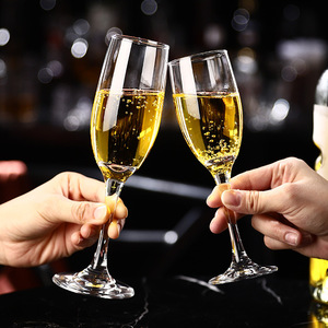 Flûtes à <span class=keywords><strong>champagne</strong></span> personnalisées avec logo, coupes à pied transparentes de 6 oz pour mariages et fêtes - Product Image 4