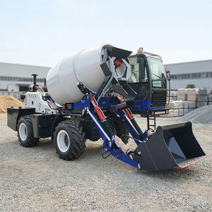 Camión Mezclador de Concreto Autocargable Azul de 5m³ con Radio de Giro Corto, Mezcladora Móvil para Trabajos de Ingeniería - Product Image 2