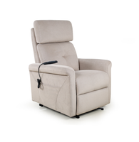 Fauteuil inclinable électrique en similicuir avec poche latérale pour personnes âgées, idéal pour le salon et la maison