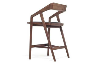Sang trọng cao truy cập phân tùy chỉnh rắn gỗ thanh Ghế đệm gỗ tự nhiên có thể điều chỉnh cho nhà bếp nhà hàng thanh ngoài trời - Product Image 4