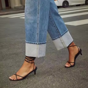 กางเกงยีนส์ทรงตรงหลวมใส่สบาย ระบายอากาศได้ดี สไตล์วินเทจ เอวยางยืด สำหรับผู้หญิง ปี 2025 - Product Image 4