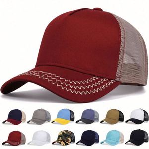 Wholesale Custom 3D Embroidery Logo Baseball <b>Cap</b> Mesh Back Blank <b>Trucker</b> Hats <b>for</b> <b>Men</b> - Product Image 1