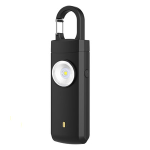 Venta al por mayor nuevo diseño recargable alarma personal seguro violación 130db autodefensa alarma llavero para niñas y personas mayores - Product Image 5