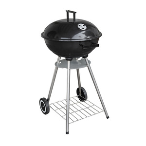 22.5-Inch Outdoor Portable Charcoal Grill With Wheels And Side Shelf For Camping And Backyard Use - Product Image 2