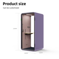 Cabine téléphonique acoustique Uispair mini, entièrement assemblée, pour bureaux – Fabricant de pods de bureau insonorisés et mobiles, personnalisables pour l'intimité au travail