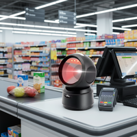 Escáner de Códigos de Barras 2D JR T30e, Nuevo Producto, Lector de Códigos QR 2D, Escáner de Códigos de Barras de Escritorio para Supermercados