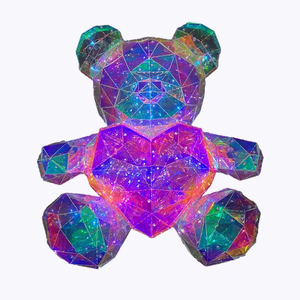 Regalo para el Día del Padre 2026, Osito de Peluche con Luz LED en Forma de Corazón de 30 cm, Luces de Galaxia, Ositos de Plástico USB, Regalo de San Valentín, Otras <span class=keywords><strong>Flores</strong></span> y Plantas - Product Image 1