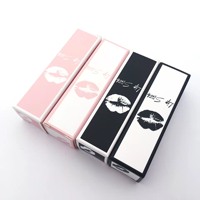 Quantité minimale de commande 100 pièces en gros cosmétique personnalisé rouge à lèvres boîte or argent holographique papier brillant à lèvres boîte d'emballage boîte