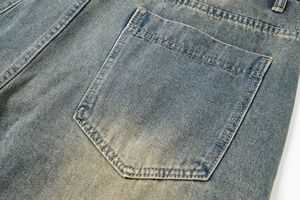 Wholesale <strong>Custom</strong> Denim Shorts Acid Washed Vintage Color Customizable <strong>Labels</strong> Zipper Fly Pants Splice Sun Faded <strong>Jeans</strong> for Women - Product Image 5
