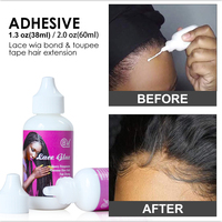Colle lace frontal wig, adhésive, transparente, imperméable, pour perruque, 50 ml, offre spéciale