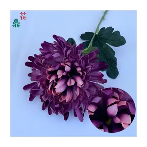 High Quality Single Branch Small Golden Fragrant Chrysanthemum Home Display Window Landscape Decoration Artificial Flowers