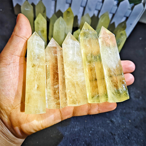 Venta al por mayor torres <span class=keywords><strong>de</strong></span> cristal piedra curativa <span class=keywords><strong>limón</strong></span> citrino Punto <span class=keywords><strong>de</strong></span> cuarzo para la meditación - Product Image 5