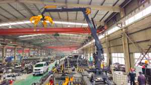 เครนกริปเปอร์ไฮดรอลิกแบบแขนยืดหดได้พร้อมฐานอยู่กับที่สำหรับโรงงานแปรรูปเหล็ก - Product Image 5