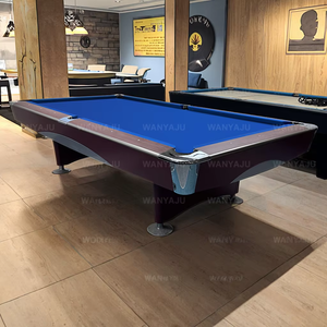 Meja kolam renang Snooker buatan Tiongkok 9 kaki komersial Messa De bilyar kaki dapat disesuaikan toko termurah dalam ruangan grosir untuk Bar - Product Image 5