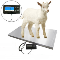 60kg 120kg 200kg 300kg 500kg Instrument vétérinaire Plate-forme en acier inoxydable Animaux numériques Balances de poids postaux pour animaux de compagnie