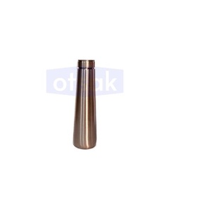 Botella de Agua Reutilizable Portátil Ecológica de Cobre Liso con Acabado Elegante para el Trabajo, Viajes e Hidratación en el Hogar - Product Image 2