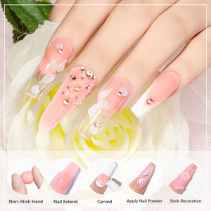 150กรัมต่อเล็บเจลยูวีติดทนนานไม่เจ็บ Hema และ TPU ฟรีโคมไฟ LED ไม่มีความร้อนเจลแข็ง - Product Image 6