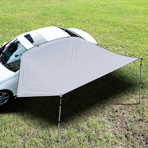 Auvent de protection solaire d'été gris de 2,5 m pour SUV, camping-car, caravane, bus, en tissu Oxford avec profilés en alliage d'aluminium et ventouses, <span class=keywords><strong>manuel</strong></span> - Product Image 1