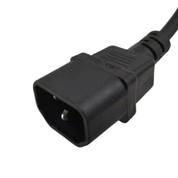 Câble d'alimentation répartiteur en Y IEC C14 mâle vers 2 x IEC C13 femelle, 10A 250V, câble répartiteur en Y 1-vers-2 pour serveur, PDU, UPS, armoire