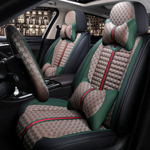 Housse de siège de voiture en lin tout compris pour Pentium Golf <span class=keywords><strong>Bora</strong></span> Sagitar Lavida Lingdu Tange, ajustement spécial pour les cinq sièges - Product Image 1