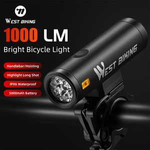 Tây đi xe đạp 1000 mới lumens trước và sau ánh sáng phụ kiện xe đạp đi xe đạp nhấp nháy cảnh báo an toàn Đèn xe đạp đèn Bộ - Product Image 1