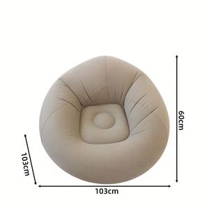 Single Outdoor <b>Inflatable</b> PVC Flocking Bean Bag <b>Sofa</b> Chair for Living Room Use - Product Image 4