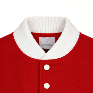 <span class=keywords><strong>Giacca</strong></span> Bomber da Baseball di Qualità Premium Personalizzata dalla Fabbrica con Maniche in <span class=keywords><strong>Pelle</strong></span> e Toppe Personalizzate <span class=keywords><strong>Giacca</strong></span> Varsity Streetwear da <span class=keywords><strong>Uomo</strong></span> - Product Image 4