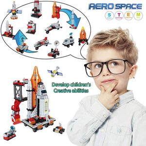 Kit de 12 em 1 STEM Aerospace Building para Crianças Exploração Espacial de 566 Peças <span class=keywords><strong>Shuttle</strong></span> 1:8 Escala Construção Toy Presente - Product Image 6