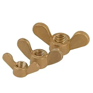 10Pcs In Ottone Massiccio Galletti Farfalla Nuts Mano Stringere Dadi Per Bulloni e Viti M3 M4 M5 M6