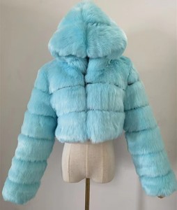 Manteau d'hiver court pour <span class=keywords><strong>femme</strong></span>, <span class=keywords><strong>veste</strong></span> en <span class=keywords><strong>fausse</strong></span> <span class=keywords><strong>fourrure</strong></span> de renard avec capuche, style court tendance, manteau en <span class=keywords><strong>fausse</strong></span> <span class=keywords><strong>fourrure</strong></span> pour <span class=keywords><strong>femme</strong></span> - Product Image 2