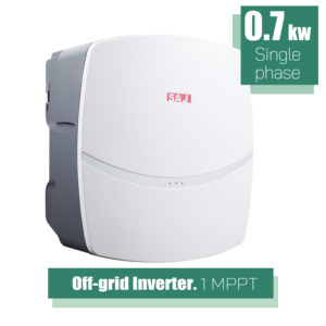 0.7KW เฟสเดียว พร้อม WiFi APP, IP65, ได้รับการรับรองมาตรฐาน CE/VDE สำหรับระบบโซลาร์เซลล์บ้านขนาดเล็ก (230V) - Product Image 1