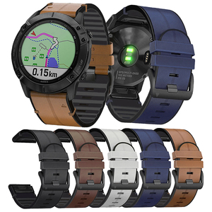 Correa de Reloj Deportiva Upro QuickFit de Liberación Rápida, 22 mm, 26 mm, Cuero Genuino Híbrido con Silicona para Garmin Fenix 8 E 7 7S 7X 6S 6 6X 5S 5 - Product Image 6