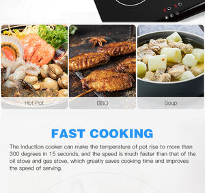 Table de cuisson à induction commerciale encastrable multifonctionnelle 4 feux 7000W <span class=keywords><strong>Siemens</strong></span> IGBT avec contrôle tactile par capteur, Nouveauté Usine 2025 OEM - Product Image 4