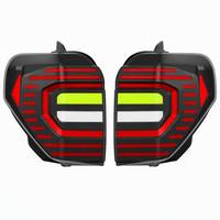 Feu arrière LED de remplacement direct style sport pour Toyota 4Runner 2010-2023, lentille fumée avec fonction d'animation au démarrage