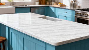 Free Samples 100% Vietnam Union Quartz Big Slab CALACATTA MIRRAGIO WHITE Modern Hotel Kitchen Bathroom Vanity Top - Product Image 6