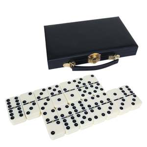 Caja de Dominó de Viaje de Lujo Personalizada, Juego de Dominó de Cuero Artificial PU, Caja Especial con Bolsa - Product Image 4