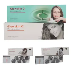 Glowskin O + Kit de oxígeno Gel Cápsulas de oxígeno de burbujas pequeñas Estiramiento facial Gel brillante y exfoliación para máquina facial de burbujas Co2 - Product Image 4