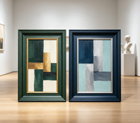 Bandes de cadre en bois multi-cannelures de luxe pour l'encadrement d'art mural et de portraits dans les hôtels et clubs
