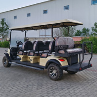Voiturette de golf électrique chinoise 6 places avec batterie lithium-ion certifiée CE, autonomie 70-90 km, style buggy, à vendre