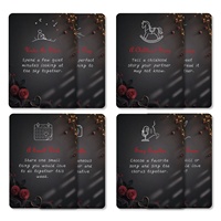 Nouvelles cartes pour couples transfrontalières : 50 paires de cartes romantiques interactives pour jeux de puzzle, divertissement pour couples en papier