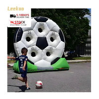 Jeu gonflable de sport de tir de football de logo personnalisé commercial but de football gonflable jeux de sport de football de vinyle de PVC pour des enfants