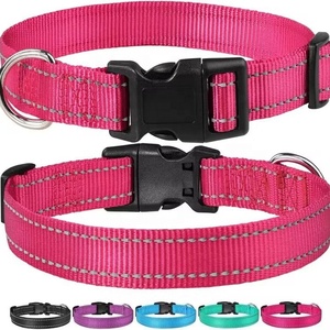 Hot Sell Customized Adjustable Soft <strong>Neoprene</strong> Padded <strong>Dog</strong> Bungee Belt Breathable Reflective Pet <strong>Dog</strong> <strong>Collar</strong> - Product Image 2