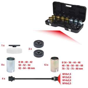 KS TOOLS-700,1550 Kit de manguitos de presión y tracción (37 piezas)-EAN 4042146400777 VEHÍCULOS PESADOS - Product Image 2
