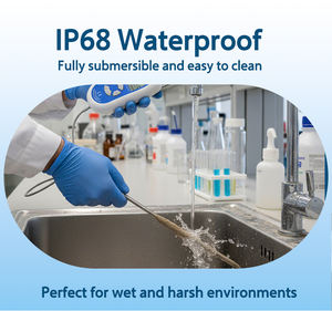 Измеритель Lonnmeter, настраиваемый OEM, высокоточный, лабораторный, водонепроницаемый IP68, точность 0.1 ° Термометр лабораторный RTD с высокой точностью измерения - Product Image 5