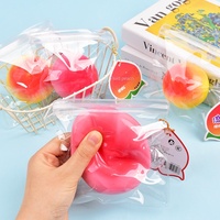 Jouet anti-stress souple liquide pêche, cadeaux promotionnels, vente en gros personnalisée pour événements d'entreprise