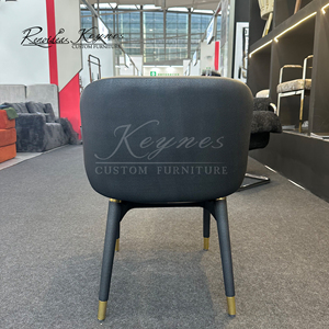 Chaise de restaurant contemporaine en cuir PU Keynes, siège de salle à manger rembourré moderne pour café, bistrot, hôtel, usage commercial - Product Image 5