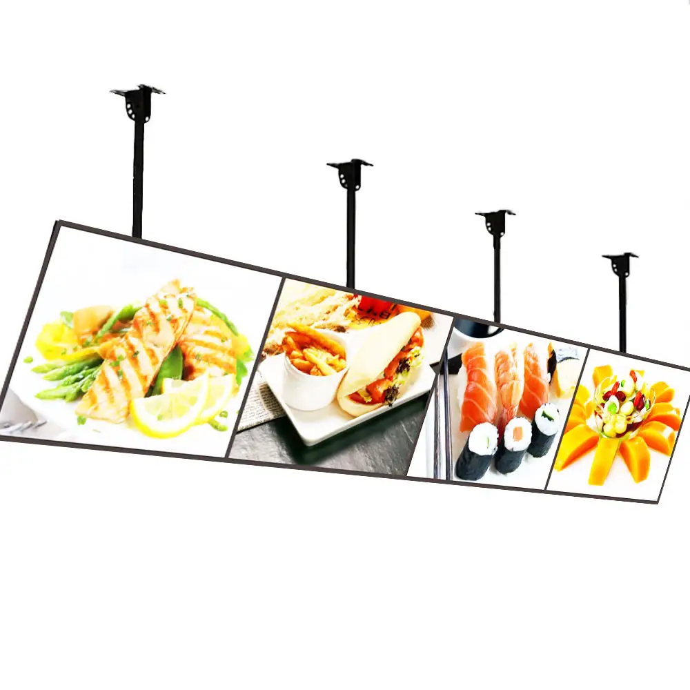 Ultra-Thin Power-Saving LED Light Box with Tempered Glass Aluminum Frame for Restaurant Shop Menu Board Light Boxes